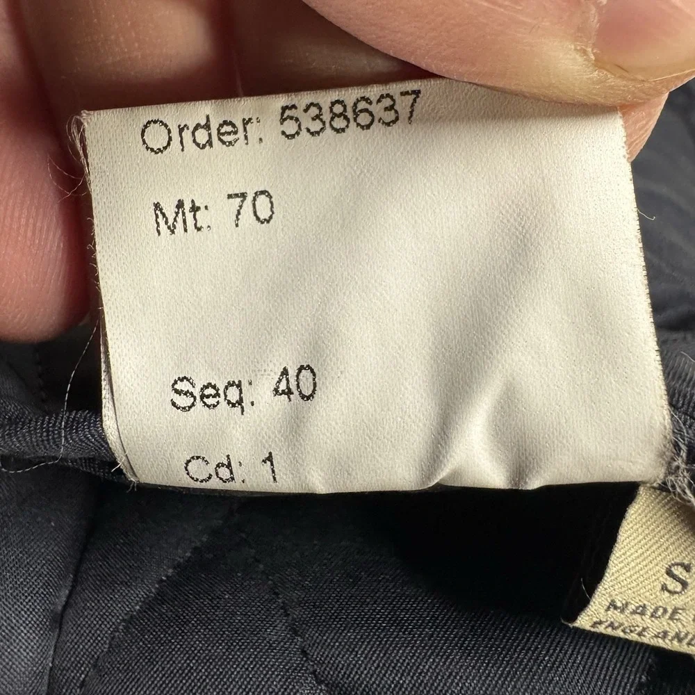 Burberry London Full Zip Quilted Jacket Womens Small Blue Plaid Lined - Picture 14 of 16